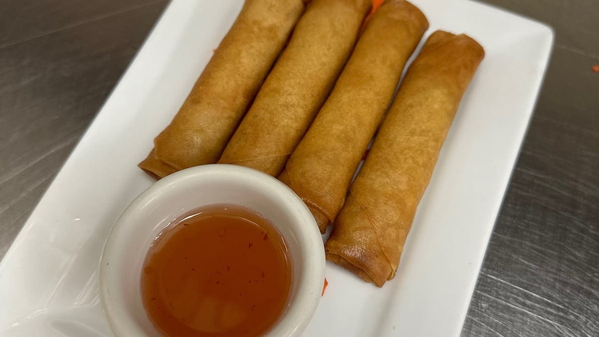 Spring Rolls Appetizer.