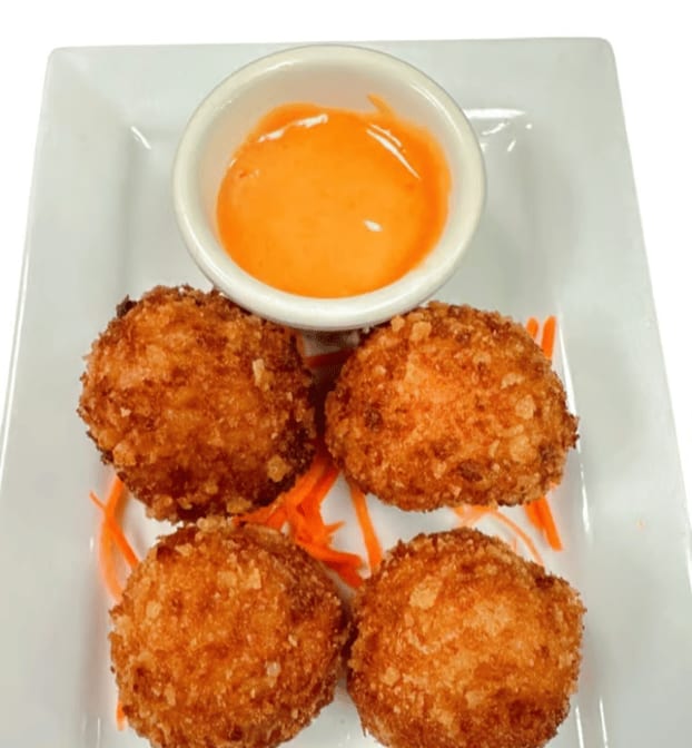 Fried Risotto Ball Appetizer.