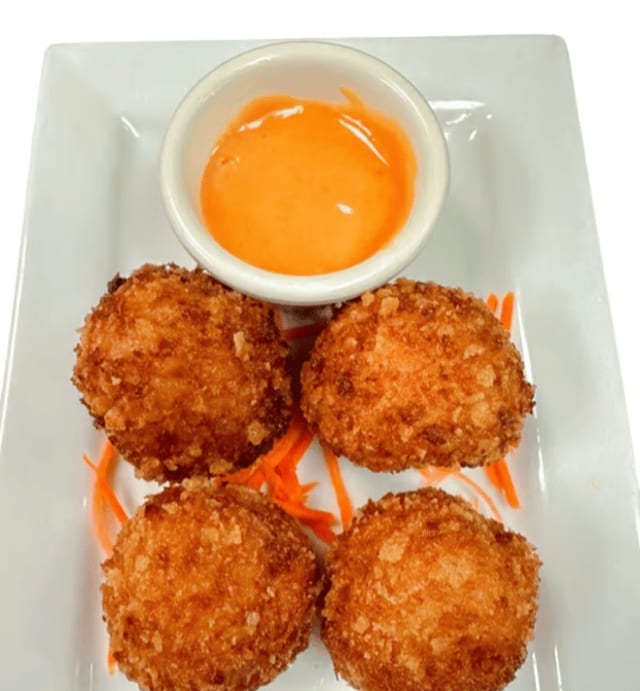 Fried Risotto Ball Appetizer.