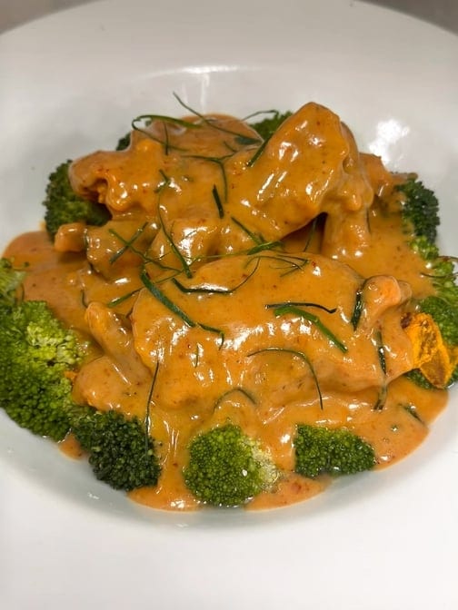 Crab Red Curry.