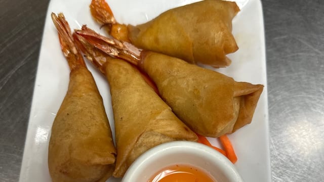 Shrimp Rolls Appetizer.