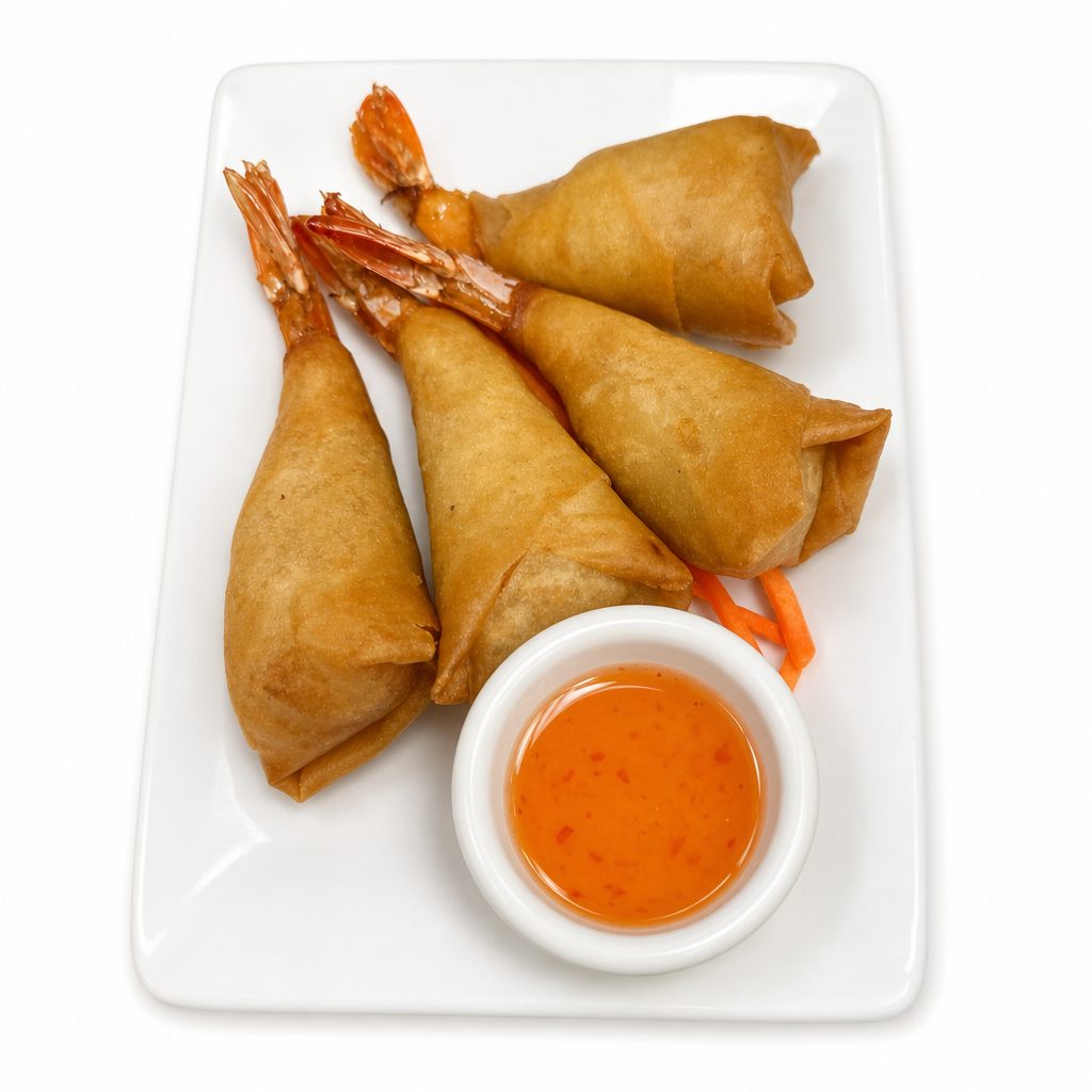 Shrimp Rolls Appetizer.