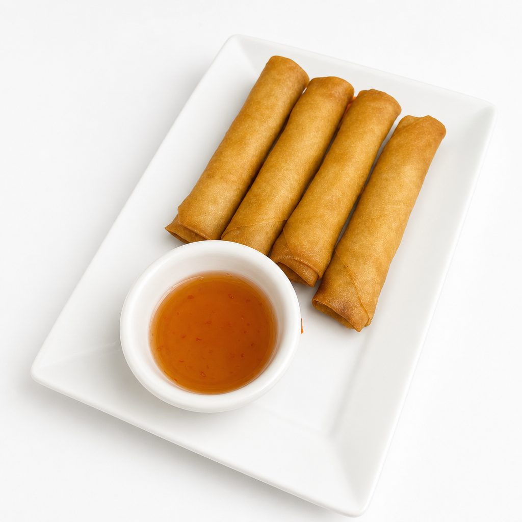 Spring Rolls Appetizer.