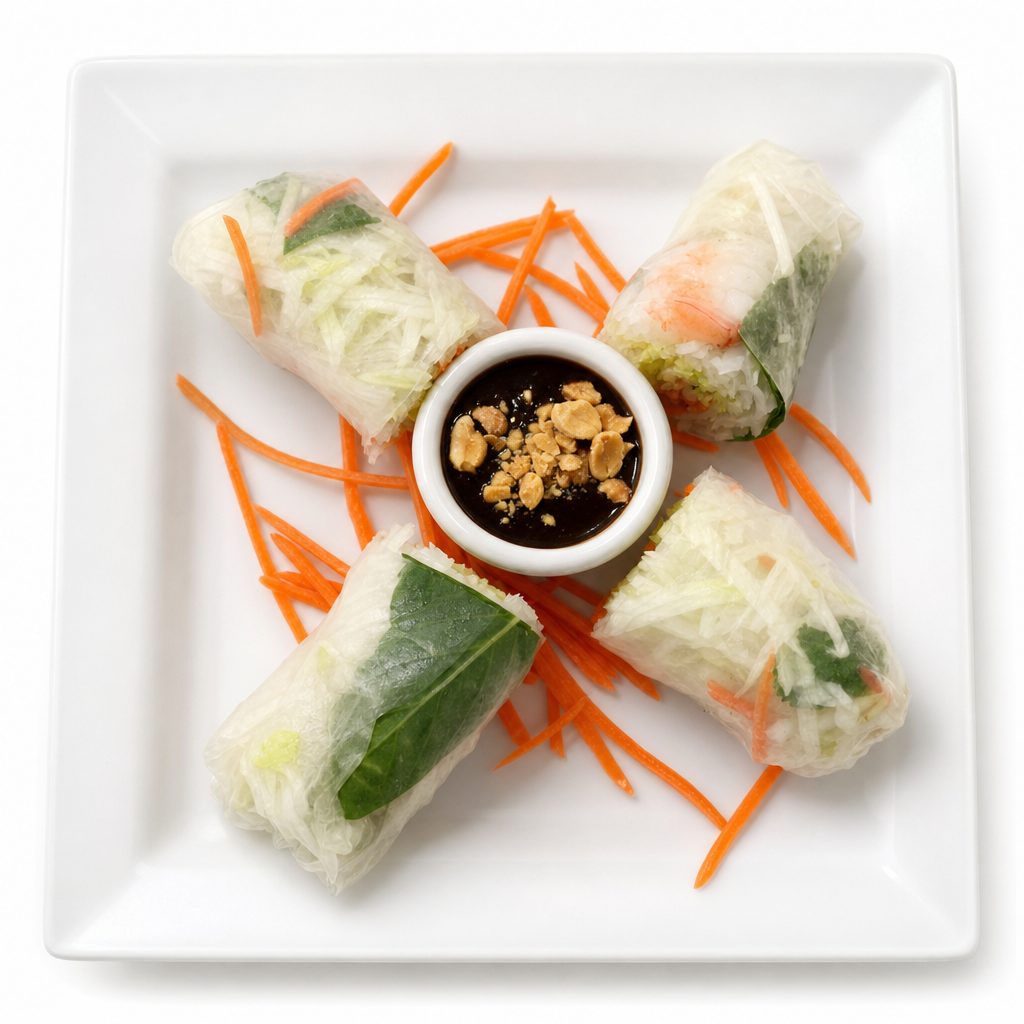 Fresh Ball Rolls Appetizer.