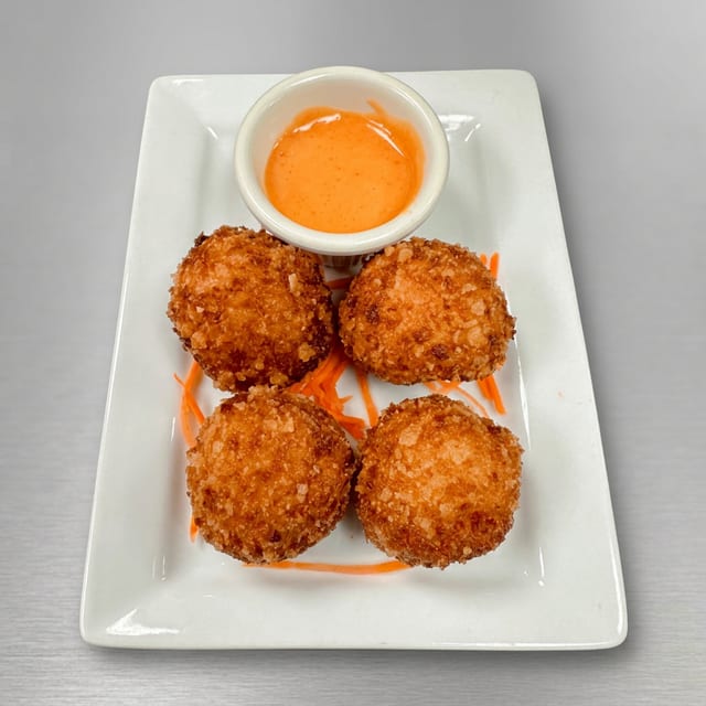 # 57: Cheese Risotto Rice Ball Appetizer.